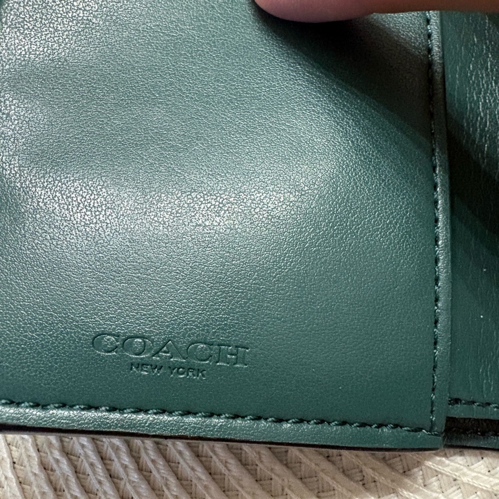 Coach Jade Mini Belt Bag and Wallet- Color Block Dark Turquoise Multi - Picture 9 of 13